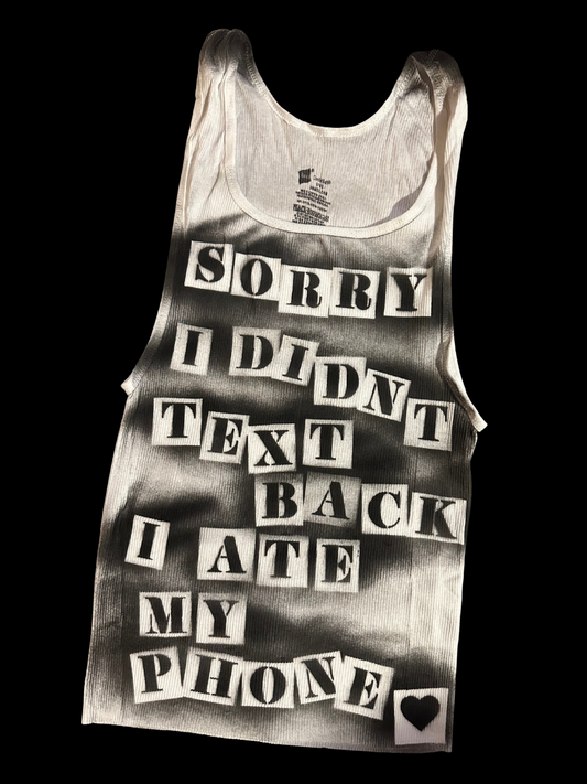 “8 My Phone” tank - Large